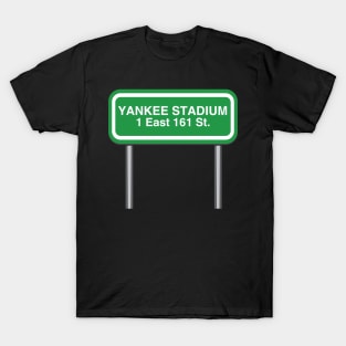 Yankee Stadium Design | 1 East 161 St, The Bronx, NY 10451 - Funny sports baseball gifts T-Shirt